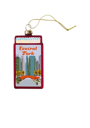 Furbish Studio Central Park Matchbook Ornament in Red.