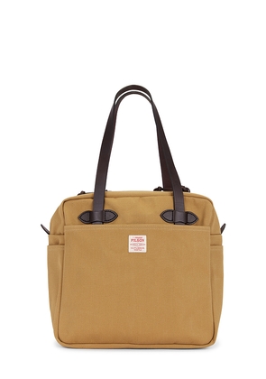 Filson Zipper Tote Bag in Tan.