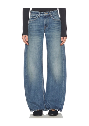 GRLFRND x Christina Elezaj Rory Short Rise Baggy in Blue. Size 24. Also in 23, 25, 26, 27, 28, 29, 31, 32, 30.