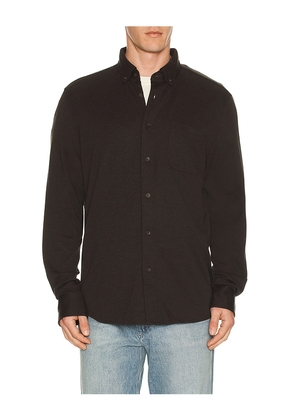 Faherty Coastline Knit Shirt in Brown. Size L. Also in S, M, XL/1X.