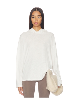 Fear of God ESSENTIALS Classic Fit Hooded Tee in Ivory. Size L. Also in XXS, XS, S, M.