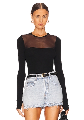 Michael Lauren Oslo Mesh Top in Black. Size L. Also in XS, XL, XXL.