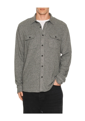 Faherty Legend Sweater Shirt in Grey. Size L. Also in S, M, XL/1X.