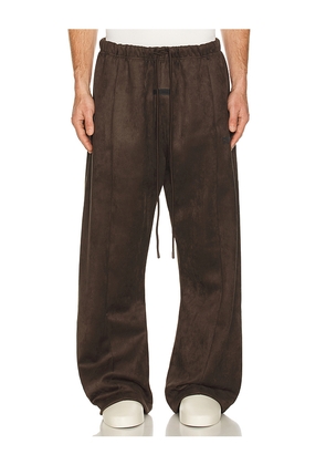 Fear of God ESSENTIALS Flare Pant in Brown. Size L. Also in XS, S, M, XL/1X, XXL/2X.