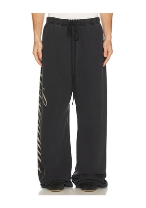 Fear of God ESSENTIALS Lounge Sweatpant in Black. Size L. Also in XS, S, M, XL/1X, XXL/2X.