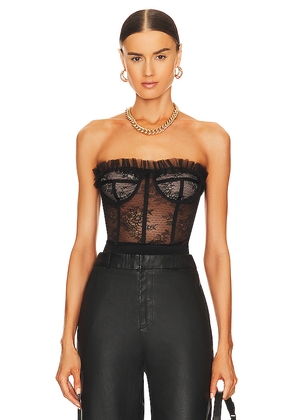 NBD Maren Corset Top in Black. Size L. Also in S, M.