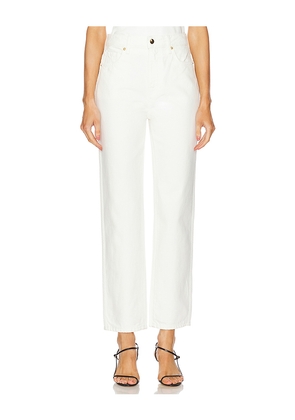 L'Academie by Marianna Elodie High Rise Ankle Jeans in White. Size 28. Also in 29.