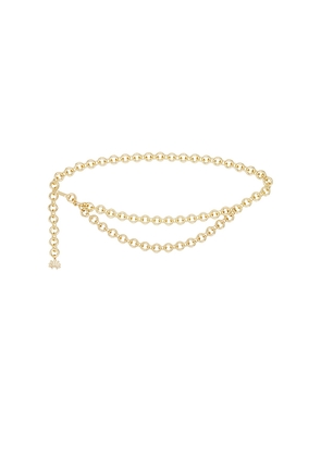 Lele Sadoughi Chain Belt in Metallic Gold.