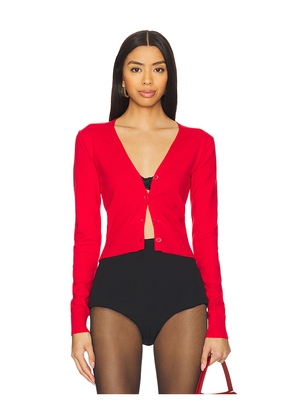 MORE TO COME Viva Cardigan in Red. Size M. Also in XS.