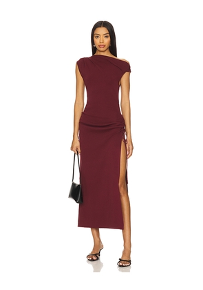 LIONESS x REVOLVE Original Sin Dress in Wine. Size L. Also in XXS, XS, S, M, XL, XXL.