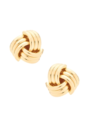 Lovers and Friends Elizabeth Earrings in Metallic Gold.