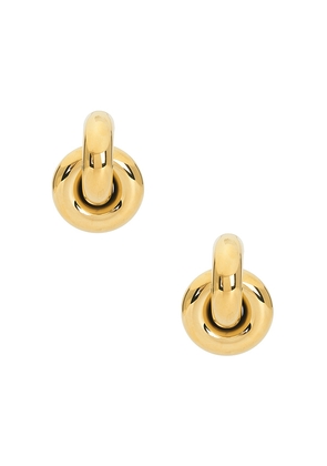 Lovers and Friends Megan Earrings in Metallic Gold.