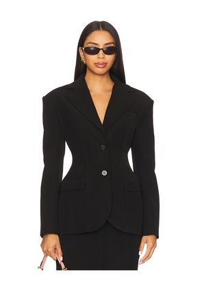 Line & Dot Ida Hourglass Blazer in Black. Size L. Also in M, S.
