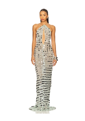 MISHA The Mirror Bead Dress in Mint. Size L. Also in S, XXS, XS, M, XL, XXL.