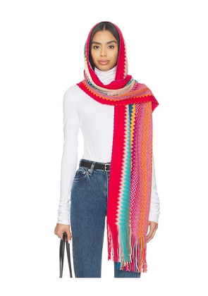 Missoni Scarf in Sunset Multicolor in Red.