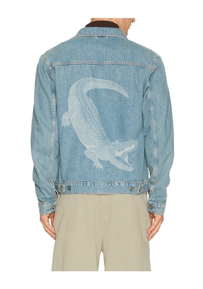 Lacoste Croc Jean Jacket in Blue. Size 46. Also in 50, 54, 58.