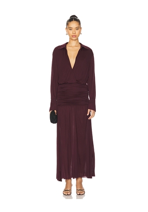 SEROYA Farah Maxi Dress in Wine. Size M. Also in XS.