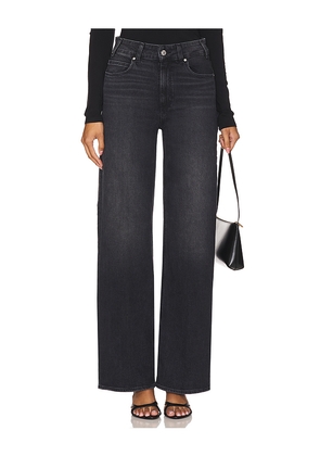 PAIGE Sasha Wide Leg Jeans in Black. Size 24. Also in 25.