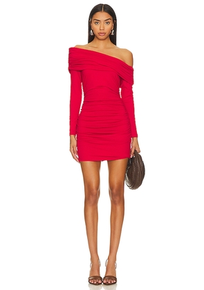 Susana Monaco Gathered Off The Shoulder Dress in Red. Size S. Also in XS.