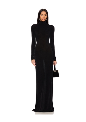 SEROYA Kim Maxi Dress in Black. Size L. Also in S, XS.