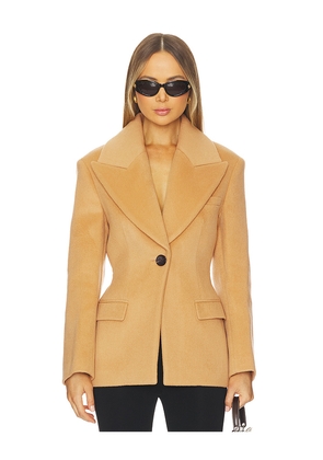 Ronny Kobo Calla Short Coat in Tan. Size S. Also in XS.