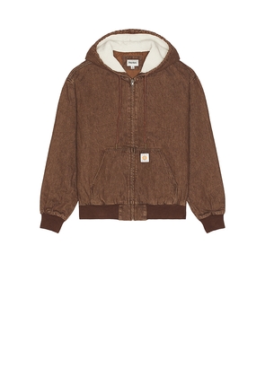 Rhythm Insulated Denim Work Jacket in Brown. Size M. Also in S.