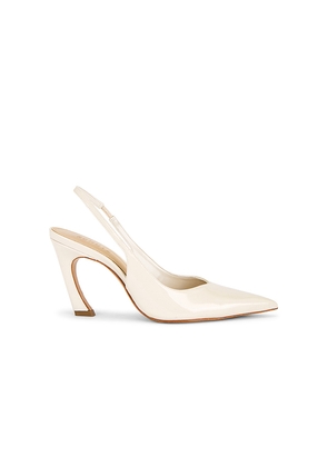 Schutz Lexi Mid Slingback Pump in White. Size 10. Also in 6, 6.5, 7, 7.5, 8, 8.5, 9, 9.5.