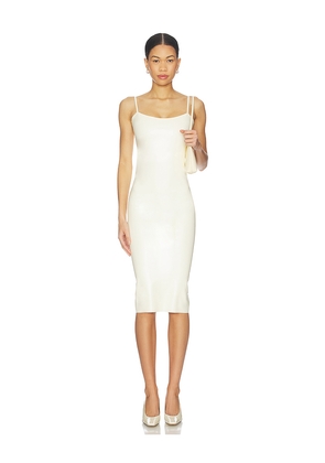 POSTER GIRL Whistle Midi Dress in White. Size L. Also in XS, S, M.