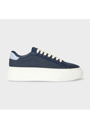 Paul Smith Women's Navy 'Swirl' 'Guppy' Platform Trainers Blue
