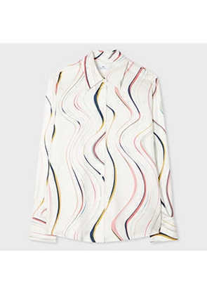 PS Paul Smith Women's 'Swirl' Shirt White