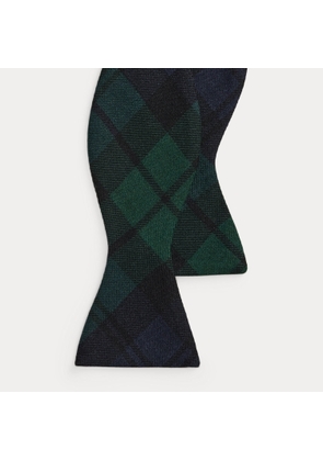 Plaid Cashmere-Silk Bow Tie