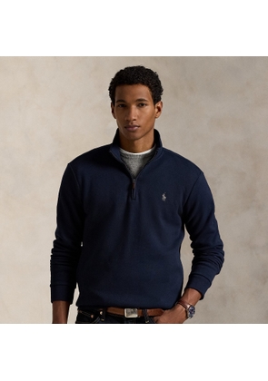 Double-Knit Mesh Quarter-Zip Pullover