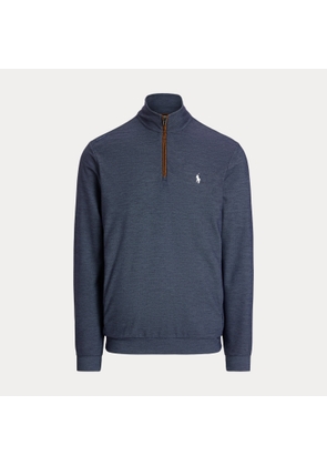 Mesh Quarter-Zip Pullover