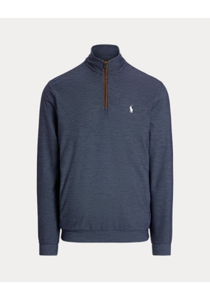 Mesh Quarter-Zip Pullover