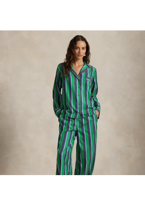 Striped Twill Long-Sleeve Pyjama Set