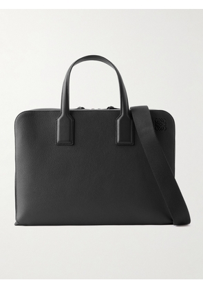 LOEWE - Goya Full-Grain Leather Briefcase - Men - Black
