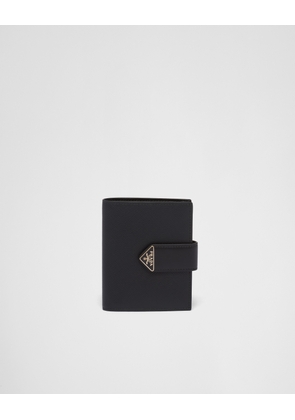 Small Saffiano and smooth leather wallet