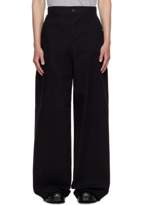 Dries Van Noten Black Sailor Trousers