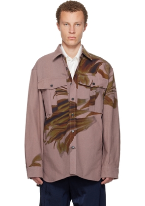 Dries Van Noten Pink Oversized Cotton Shirt