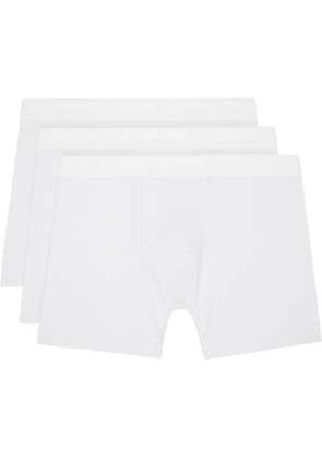 SKIMS Three-Pack White SKIMS Stretch 5 Boxer Briefs