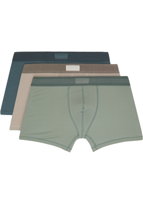 SKIMS Three-Pack Multicolor SKIMS Cotton 3 Boxer Briefs