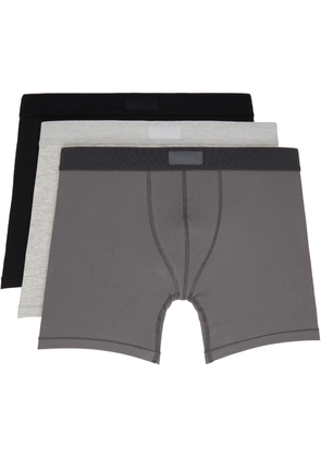 SKIMS Three-Pack Multicolor SKIMS Cotton 5 Boxer Briefs