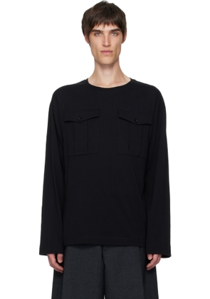 Dries Van Noten Black Long Sleeve T-shirt