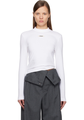 JACQUEMUS White 'The Gros Grain' Long-Sleeve T-shirt