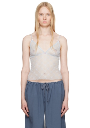 SKIMS SSENSE Exclusive Blue Spring Intimates Triangle Camisole