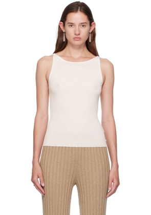 LISA YANG Off-White Lynette Tank Top