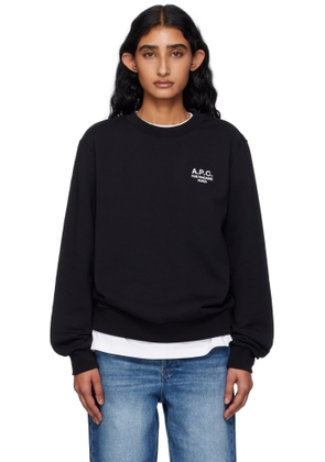 A.P.C. Black Standard 'Rue Madame' Sweatshirt