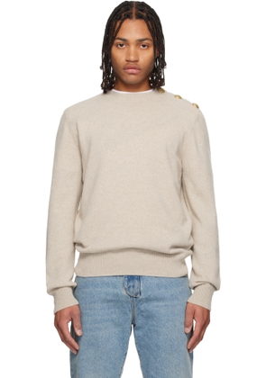 Balmain Beige Eco-Cashmere Sweater