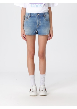 Shorts GUCCI Woman color Gnawed Blue