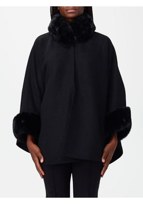 Fur Coat TWINSET Woman color Black